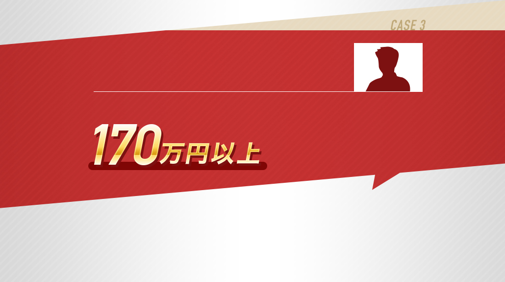 CASE3 過払い金返還額170万円以上